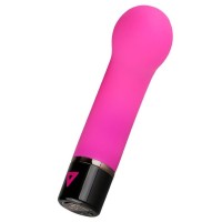 Розовый силиконовый мини-вибратор Lil Gspot - 13 см.