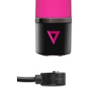 Розовый силиконовый мини-вибратор Lil Gspot - 13 см