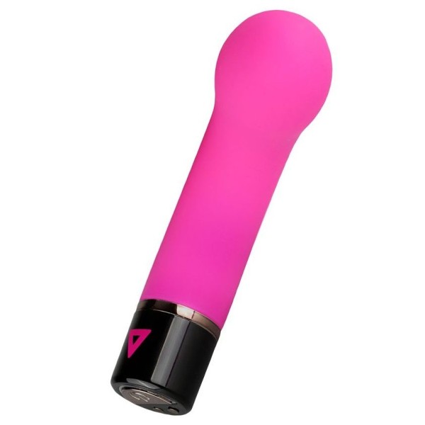 Розовый силиконовый мини-вибратор Lil Gspot - 13 см