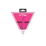 Розовый силиконовый мини-вибратор Lil Gspot - 13 см