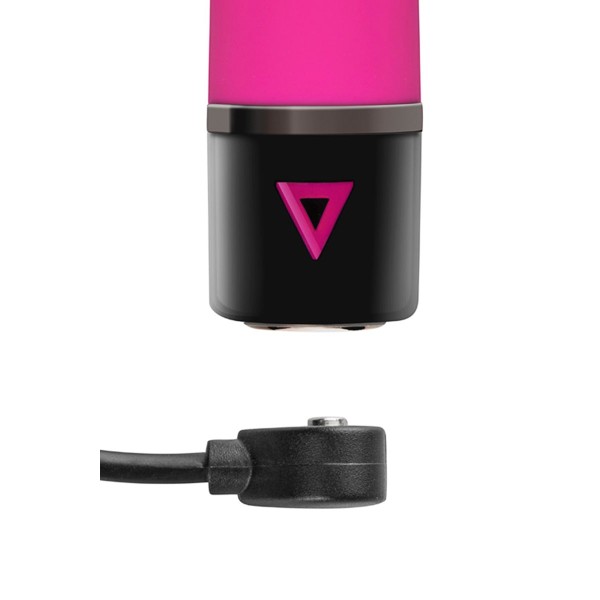 Розовый силиконовый мини-вибратор Lil Gspot - 13 см