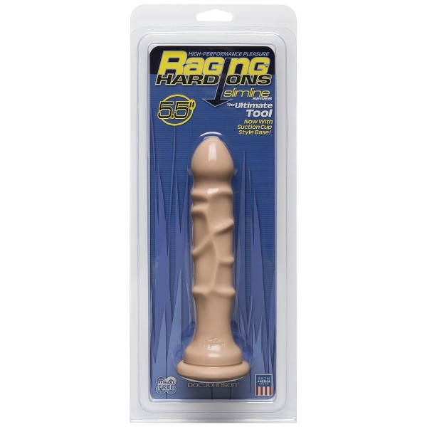 Анальный фаллоимитатор Raging Hard-Ons Slimline with Suction Cup 55  Dong - 17 см