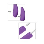 Фиолетовая вибропуля с пультом Rechargeable Remote Control Bullet - 7,62 см