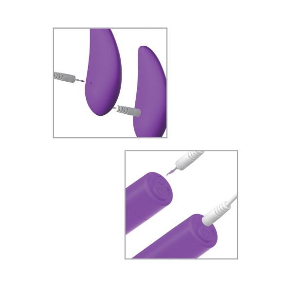 Фиолетовая вибропуля с пультом Rechargeable Remote Control Bullet - 7,62 см