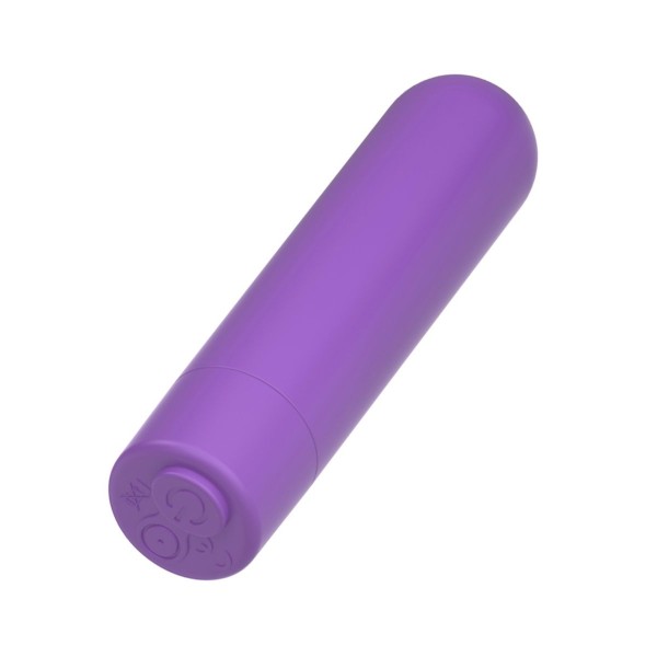 Фиолетовая вибропуля с пультом Rechargeable Remote Control Bullet - 7,62 см