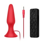Красная анальная вибропробка с пультом управления MENZSTUFF 5INCH SLIM INTRUDER BUTT PLUG - 13 см