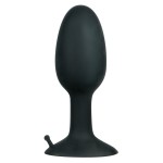 Полая анальная пробка с шариком Small Silicone Plug - 8 см