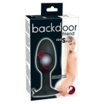 Полая анальная пробка с шариком Small Silicone Plug - 8 см