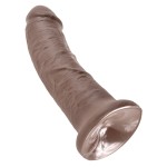 Коричневый фаллоимитатор 8  Cock - 20,3 см