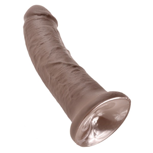 Коричневый фаллоимитатор 8  Cock - 20,3 см