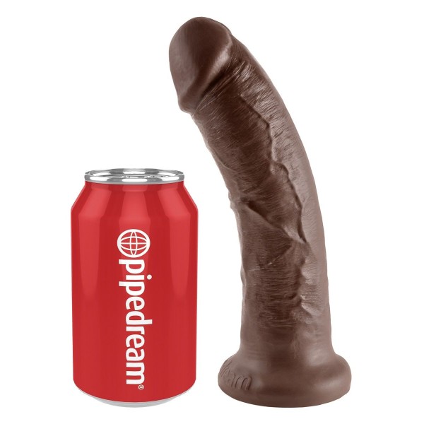 Коричневый фаллоимитатор 8  Cock - 20,3 см