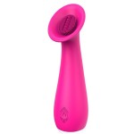 Розовый клиторальный стимулятор CHARMING SUNFLOWER - 15,3 см