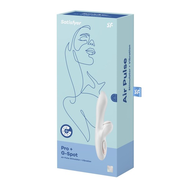 Вибромассажер с вакуумно-волновой клиторальной стимуляцией Satisfyer Pro + G-Spot - 22 см