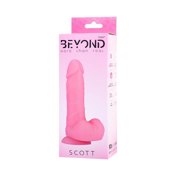 Розовый фаллоимитатор Scot - 20 см