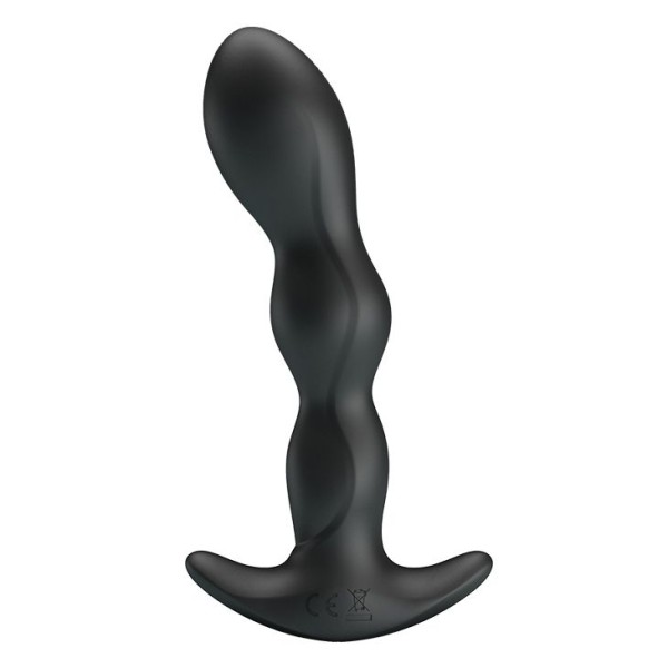 Черный анальный стимулятор простаты с вибрацией Special Anal Massager - 14,5 см