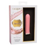 Нежно-розовый мини-вибромассажер Uncorked Rose - 12 см