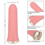 Нежно-розовый мини-вибромассажер Uncorked Rose - 12 см