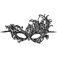 Черная кружевная маска ручной работы Royal Black Lace Mask