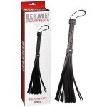 Черная многохвостая плеть Pleasure Whip - 46 см