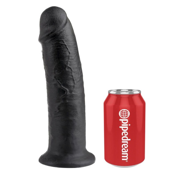Чёрный фаллос-гигант 10  Cock - 25,4 см