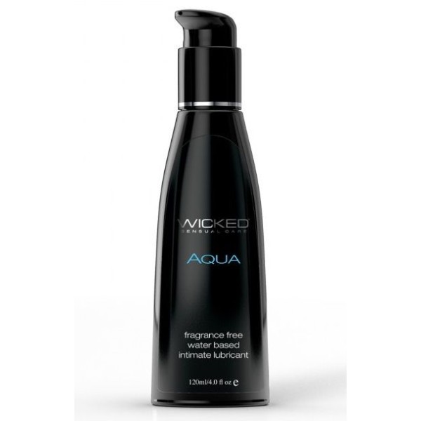 Легкий лубрикант с алоэ на водной основе Wicked AQUA - 120 мл
