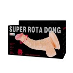 Реалистичный ротатор на присоске Super Rota Dong - 21 см