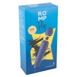 Синий вибромассажер с круглой головкой Romp Flip - 23 см