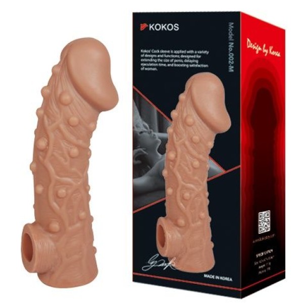 Насадка на фаллос с отверстием для мошонки EXTREME SLEEVE - 17,6 см