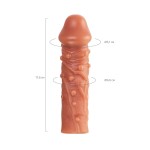 Насадка на фаллос с отверстием для мошонки EXTREME SLEEVE - 17,6 см