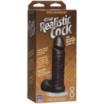 Коричневый фаллоимитатор The Realistic Cock 8” with Removable Vac-U-Lock Suction Cup - 20,57 см