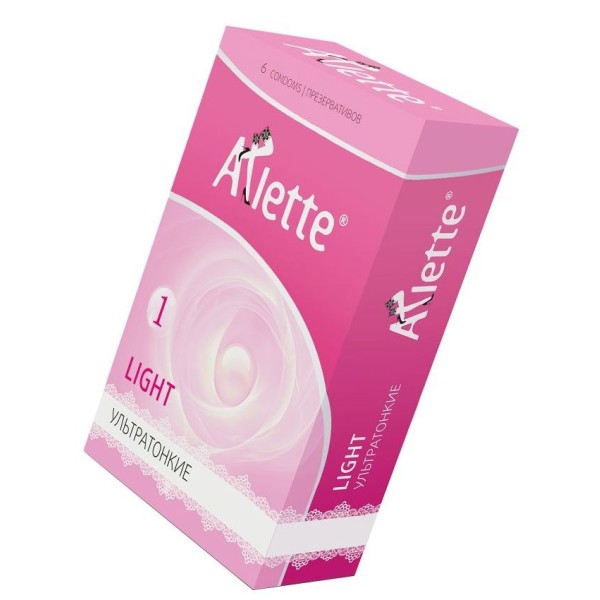 Ультратонкие презервативы Arlette Light - 6 шт
