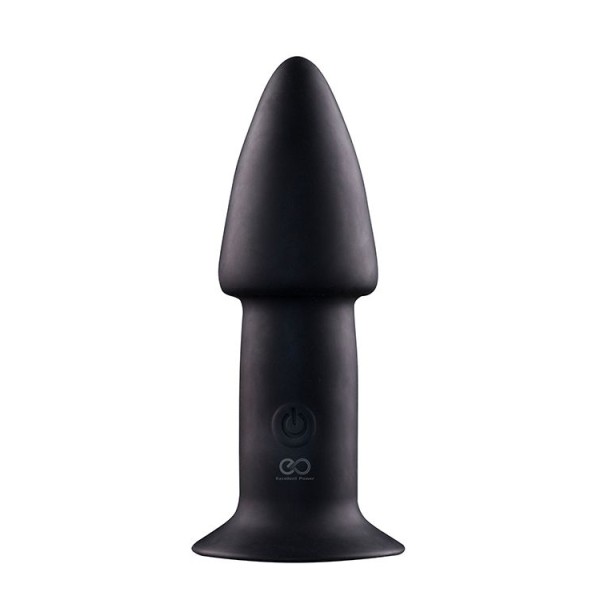 Черный анальный вибратор 5INCH RECHARGEABLE BUTTPLUG - 12,7 см
