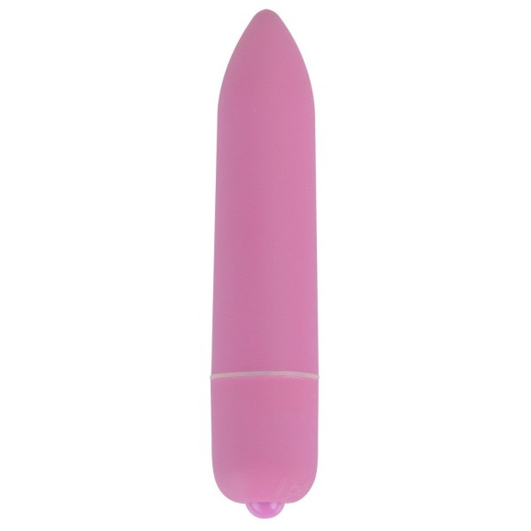Розовая удлинённая вибропуля Power Bullet Pink - 8,3 см