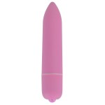 Розовая удлинённая вибропуля Power Bullet Pink - 8,3 см