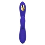 Фиолетовый вибратор с функцией электростимуляции Intimate E-Stimulator Dual Wand - 21,5 см