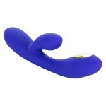 Фиолетовый вибратор с функцией электростимуляции Intimate E-Stimulator Dual Wand - 21,5 см