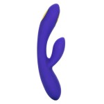 Фиолетовый вибратор с функцией электростимуляции Intimate E-Stimulator Dual Wand - 21,5 см