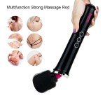 Черный вибростимулятор Training Master Ultra Powerful Rechargeable Body Wand - 30,5 см