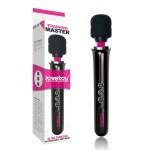 Черный вибростимулятор Training Master Ultra Powerful Rechargeable Body Wand - 30,5 см