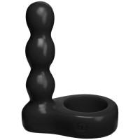 Черный анальный стимулятор с силиконовым кольцом Platinum Premium Silicone - The Double Dip 2 - Black Черный анальный стимулятор с силиконовым кольцом Platinum Premium Silicone - The Double Dip 2 - Black