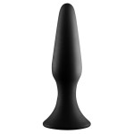 Черная анальная пробка METAL BALL BUTT PLUG - 15 см