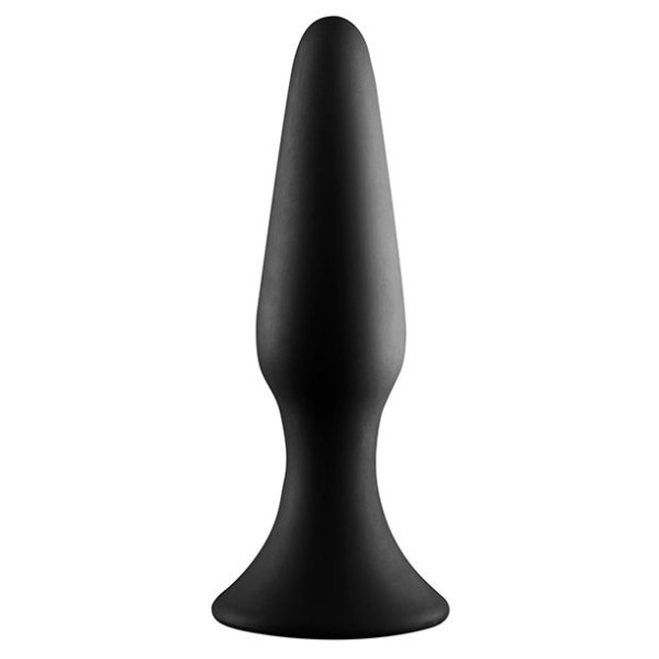 Черная анальная пробка METAL BALL BUTT PLUG - 15 см