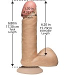 Фаллоимитатор на присоске The Realistic Cock 6” with Removable Vac-U-Lock Suction Cup - 17,3 см