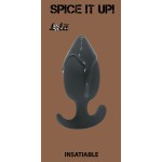 Серая анальная пробка Insatiable - 10,5 см