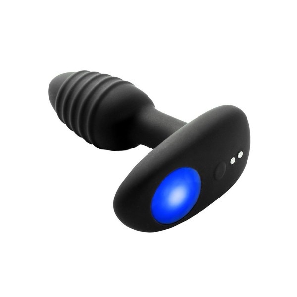 Черный интерактивный вибратор OhMiBod Lumen for Kiiroo с подсветкой - 10,2 см