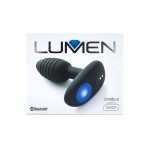 Черный интерактивный вибратор OhMiBod Lumen for Kiiroo с подсветкой - 10,2 см