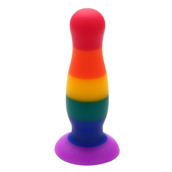 Разноцветная анальная пробка COLOURFUL PLUG - 12,5 см