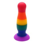 Разноцветная анальная пробка COLOURFUL PLUG - 12,5 см
