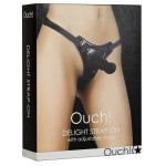 Чёрный страпон Delight Black - 12,7 см