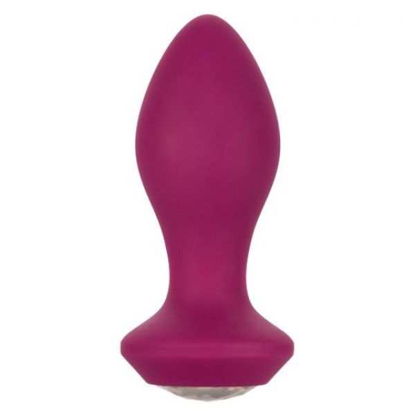 Фиолетовая анальная вибропробка с кристаллом Vibrating Crystal Probe - 10,75 см